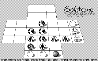 Solitaire atari screenshot